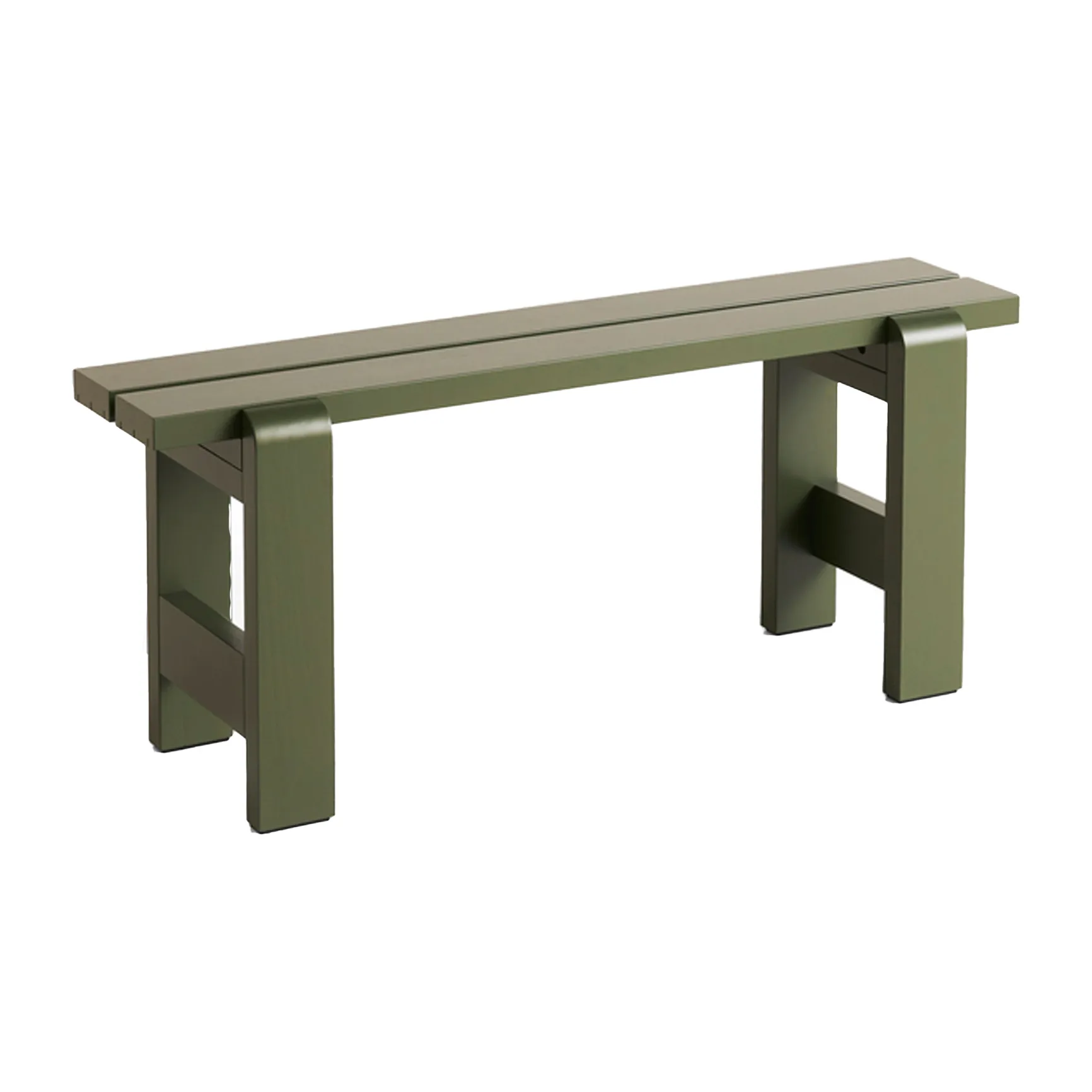 Banc Weekday 111x23 cm pin laqué, Olive HAY