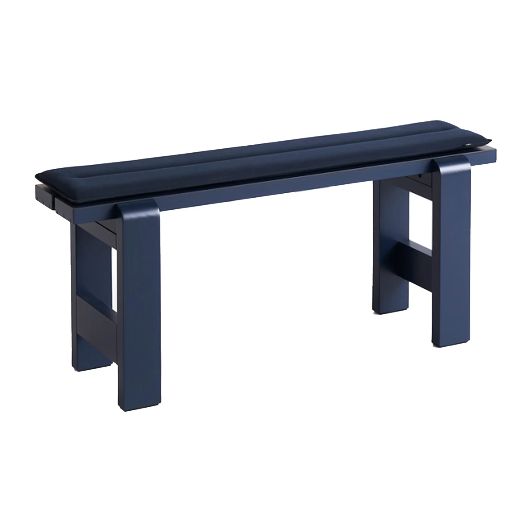 Banc Weekday 111x23 cm pin laqué, Steel blue HAY