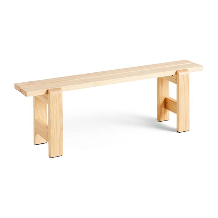 Banc Weekday 140x23 cm pin laqué - Natural - HAY