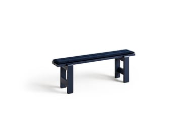 Banc Weekday 140x23 cm pin laqué - Steel blue - HAY