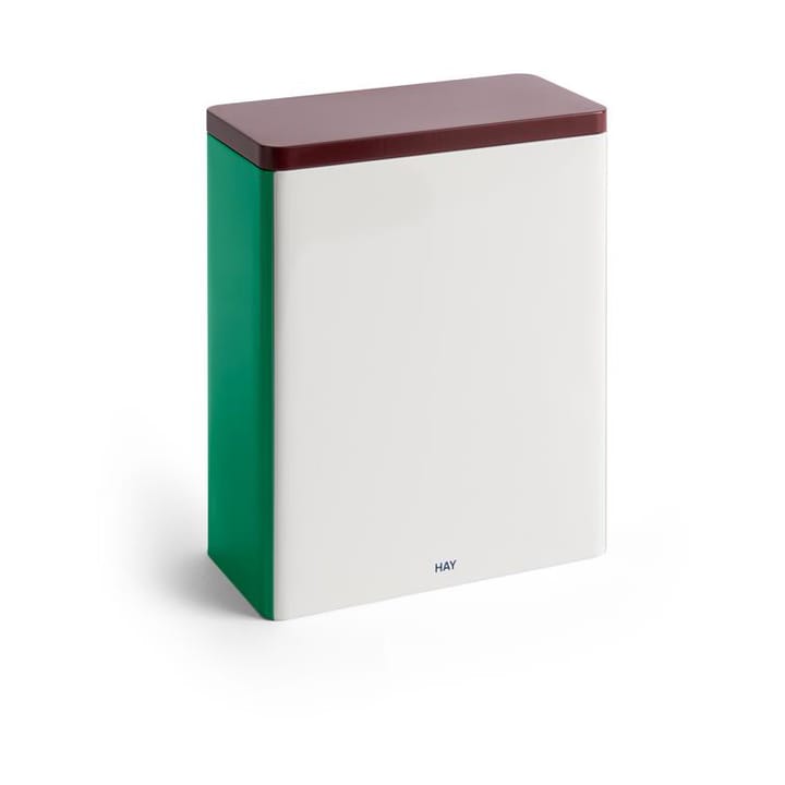 Bocal Tin Container x-large - Off white-burgundy-green - HAY
