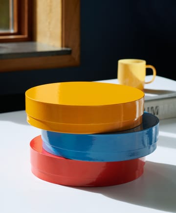 Boîte avec couvercle Colour Storage Round Ø24 cm - Egg yolk - HAY