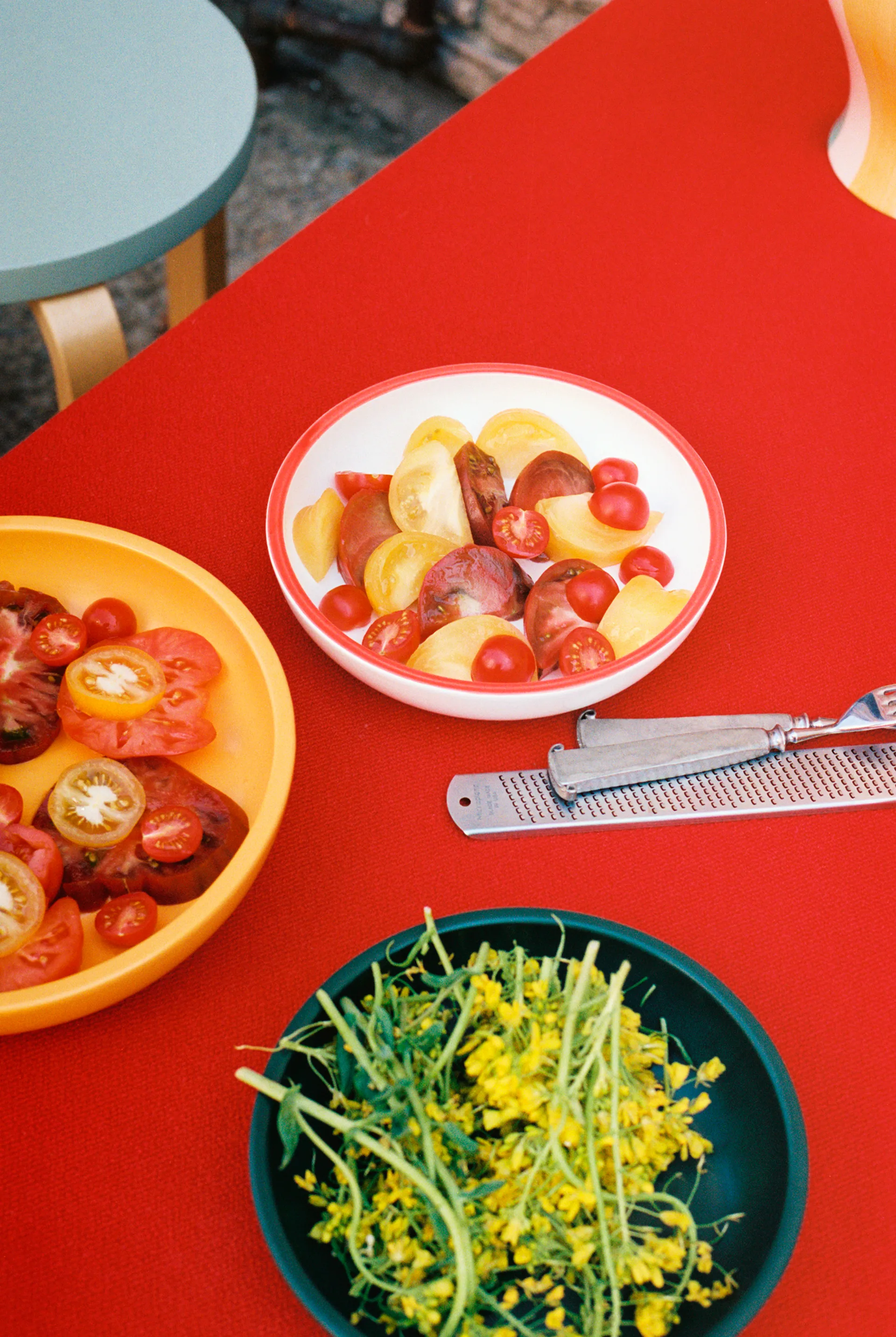 Bol de service S Sobremesa Ø20 cm, White-red HAY