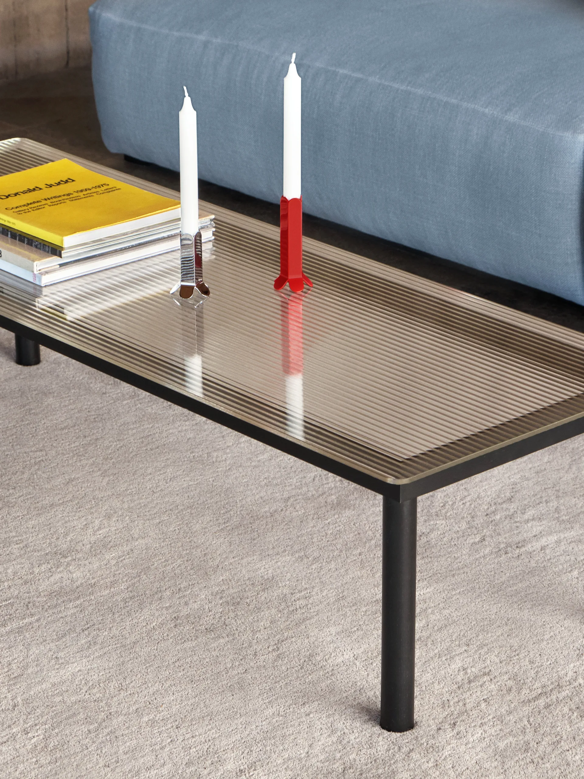 Bougeoir Arcs 13 cm, Red HAY