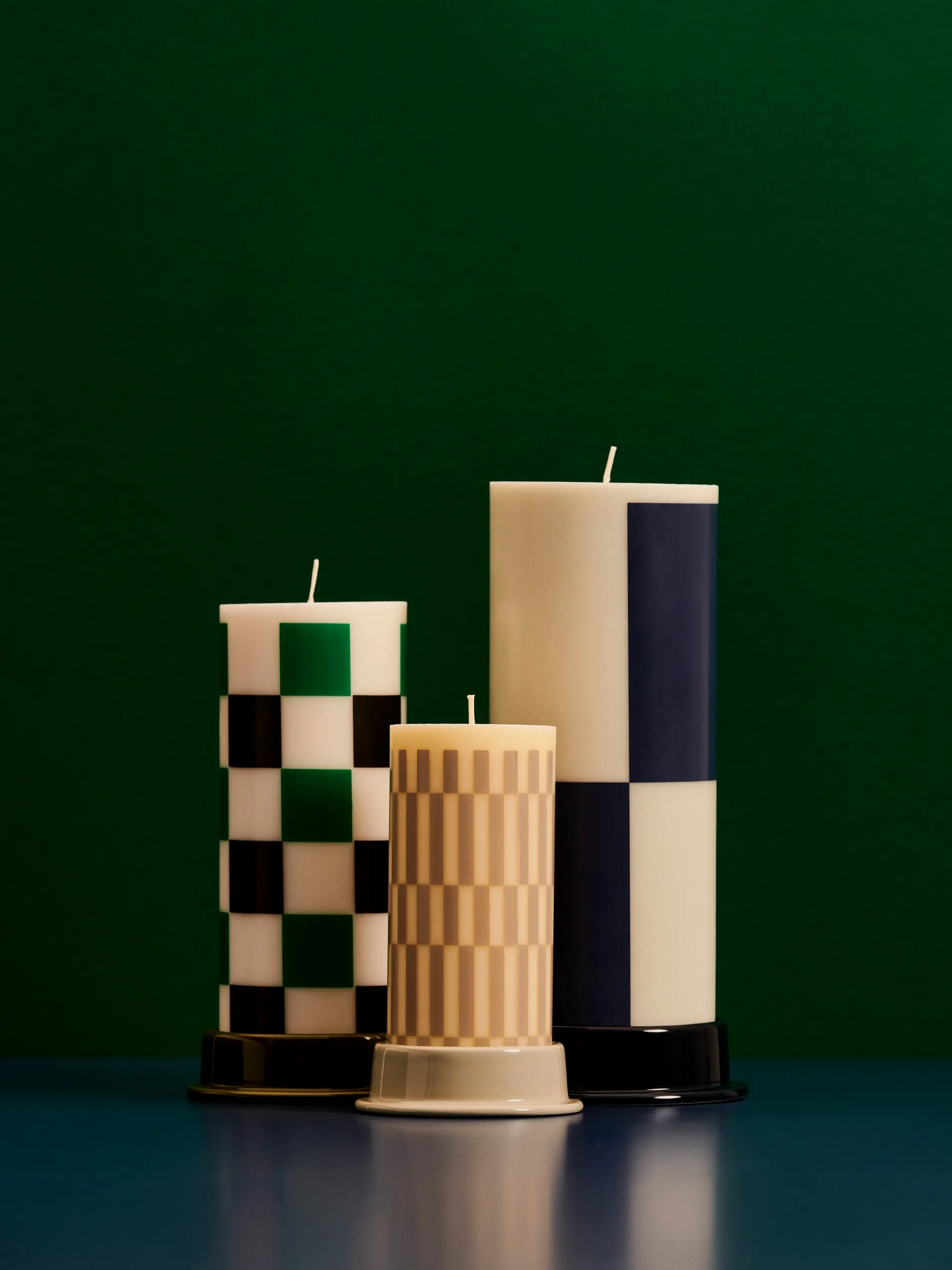 Bougeoir Column 10 cm, Light grey HAY