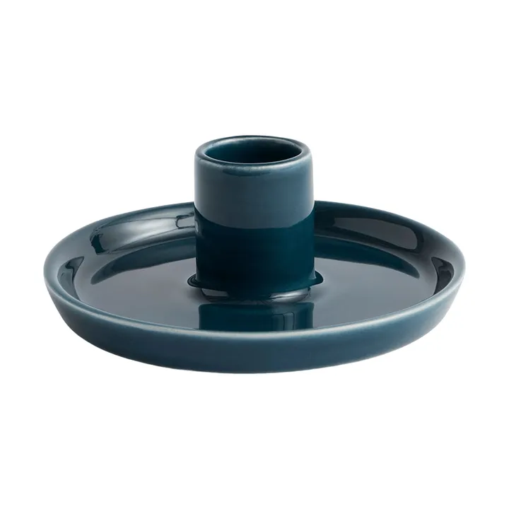 Bougeoir Disc - Dark teal small Ø10x4,8 cm - HAY