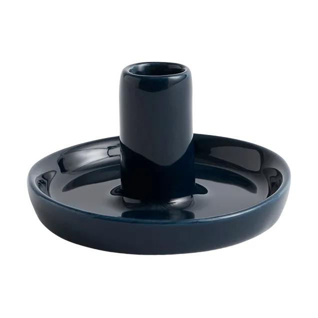 Bougeoir Disc - Midnight blue Ø7x4 cm - HAY