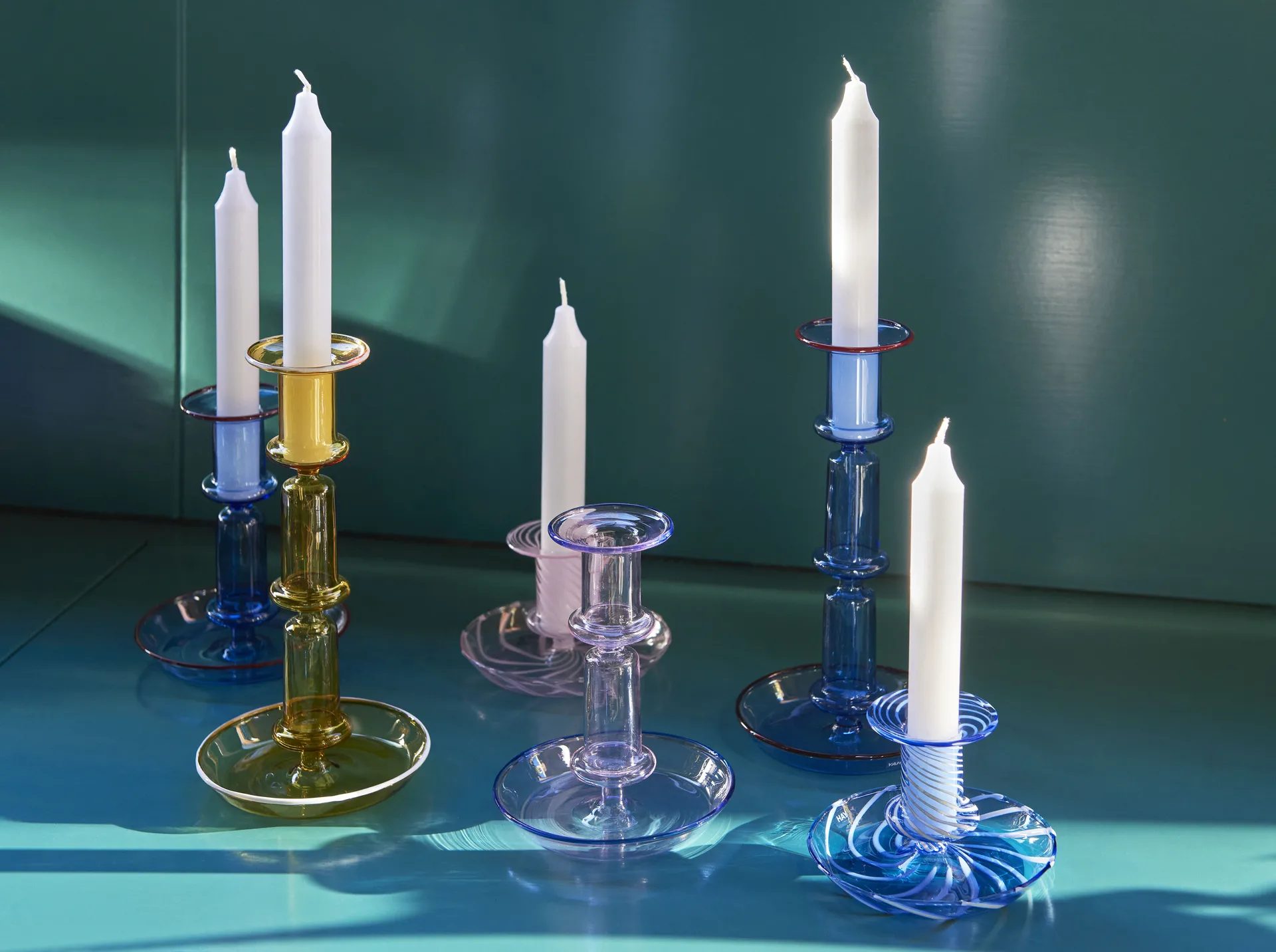 Bougeoir Flare Stripe, Rose-rayure blanche HAY