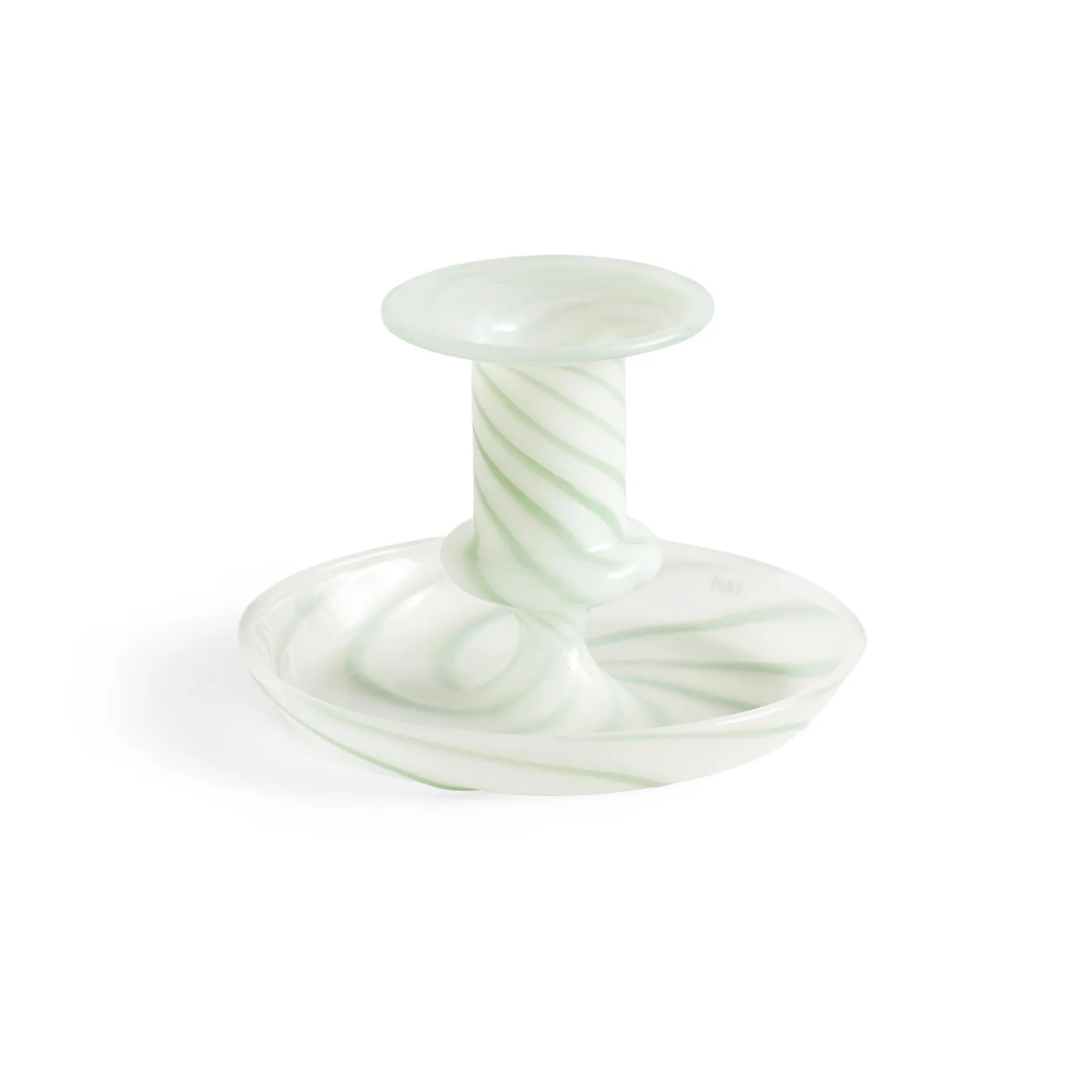 Bougeoir Flare Stripe, Vert-blanc HAY