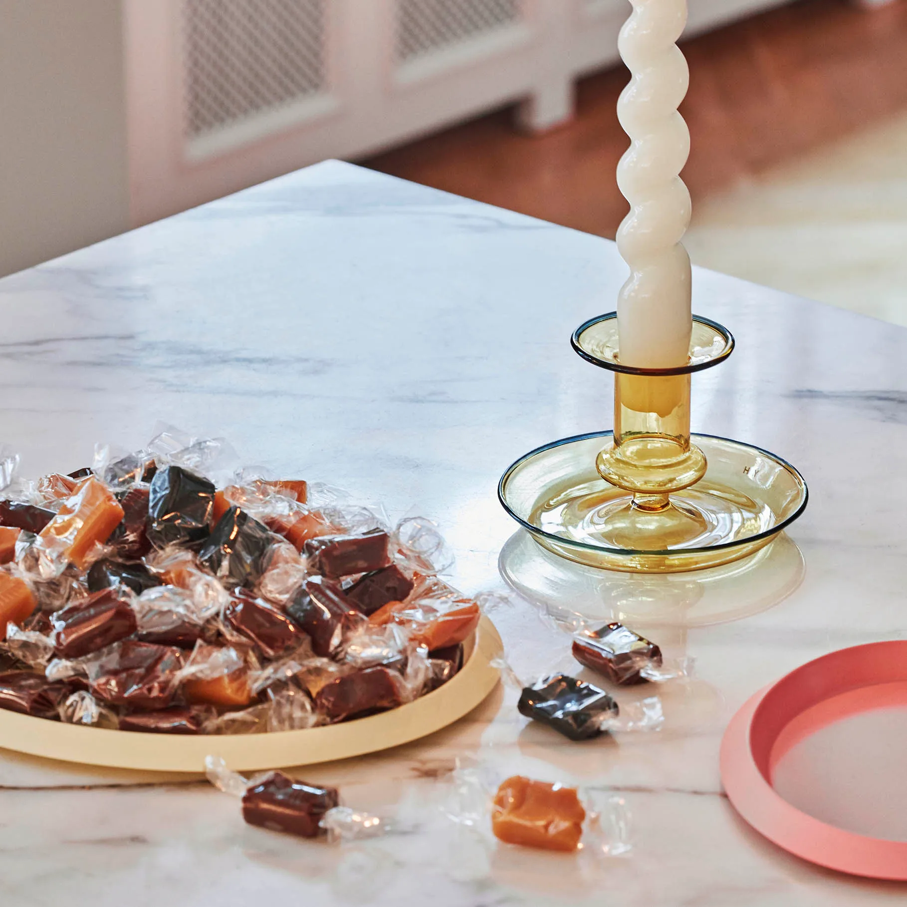 Bougeoir Flare, Yellow HAY