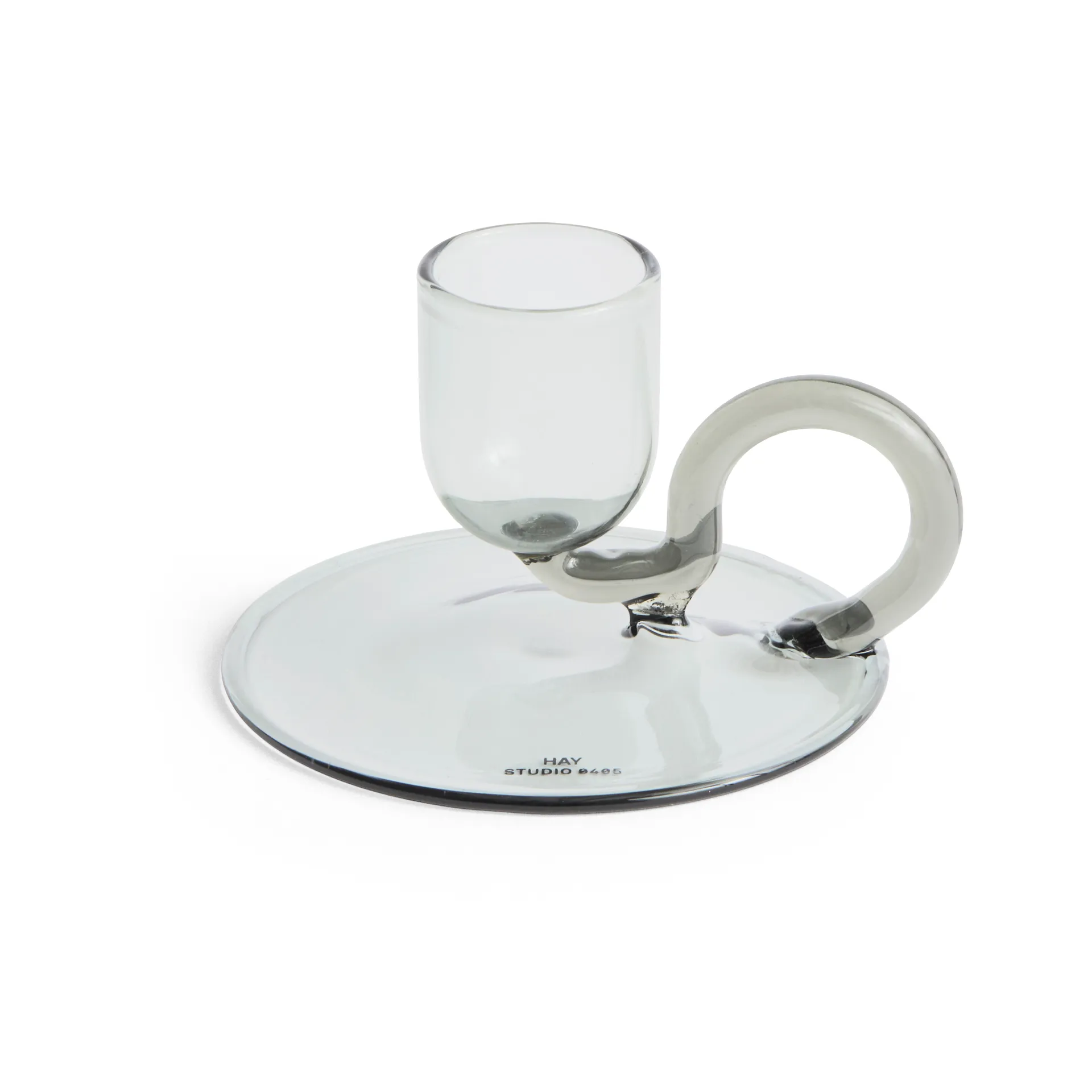 Bougeoir Tiny curved, Grey HAY