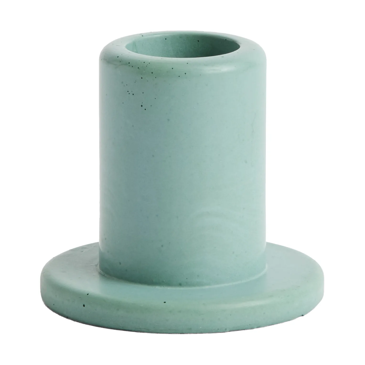 Bougeoir Tube béton 5,5 cm, Emerald green HAY