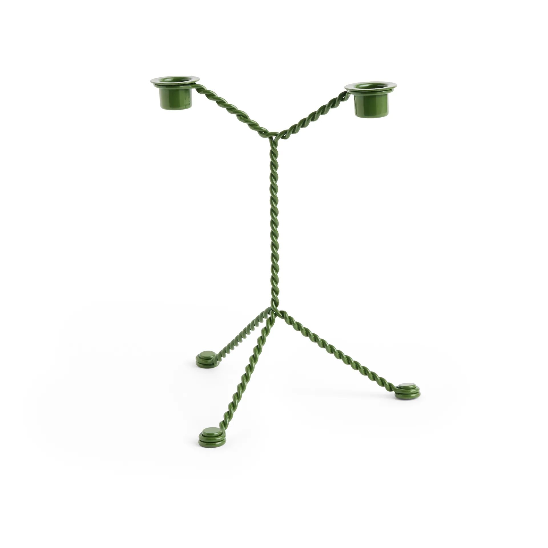Bougeoir Wire, Green HAY
