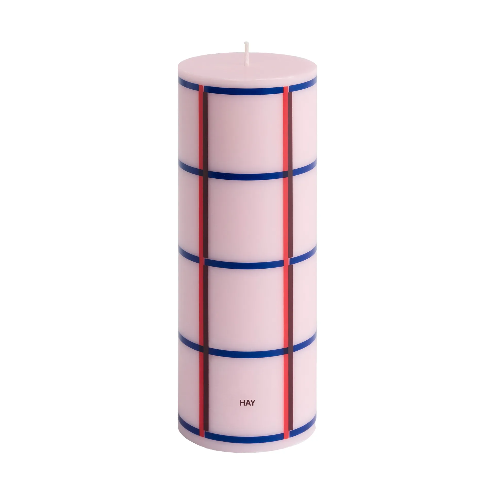 Bougie bloc Column Candle medium 20 cm, Light pink-red-bordeaux-dark blue HAY