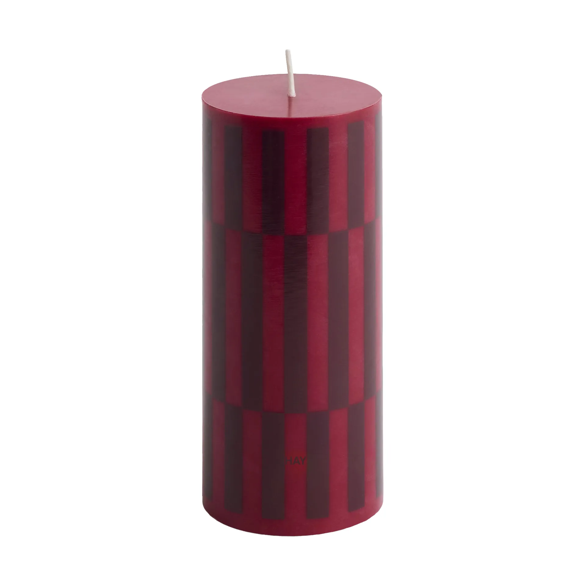 Bougie bloc Column Candle small 15 cm, Wine-bordeaux HAY