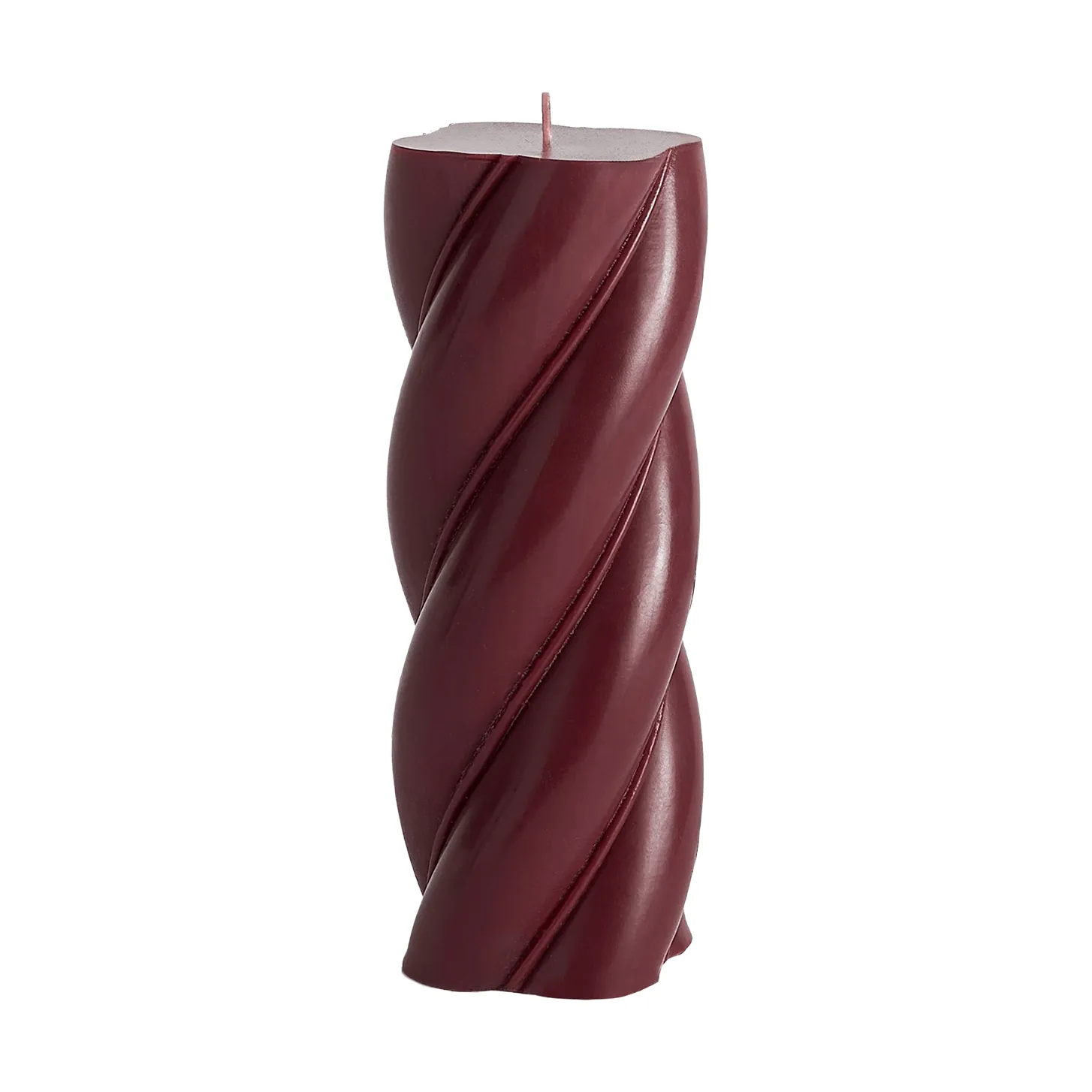 Bougie bloc Soft Serve Candle, Bordeaux Ø7,8x19,5 cm HAY