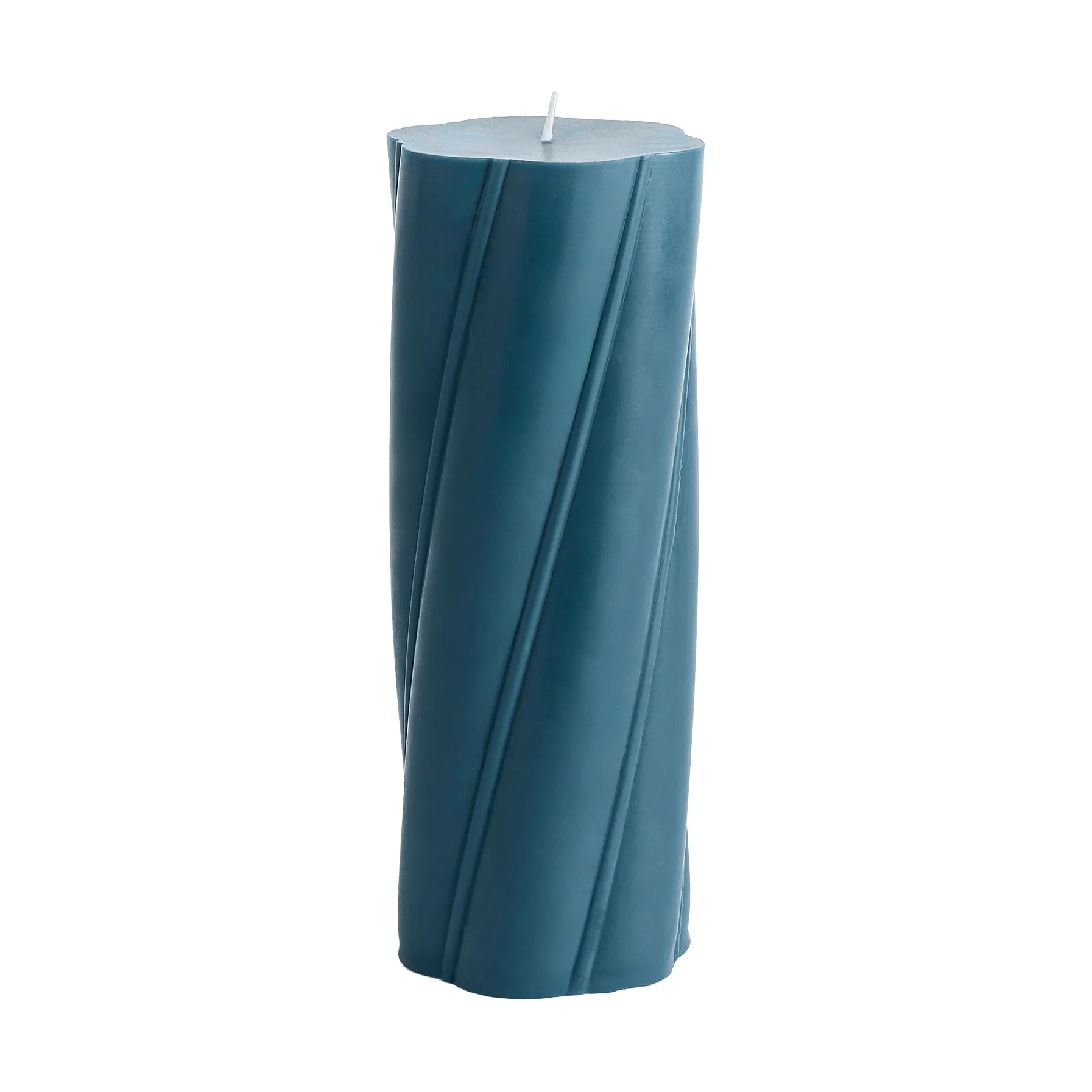 Bougie bloc Soft Serve Candle, Dark teal Ø9,5x24,5 cm HAY