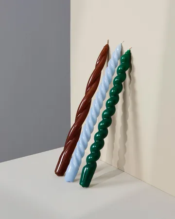 Bougie Candle Long Spiral - Green - HAY