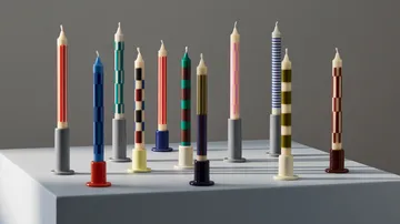 Bougie Pattern 4 stripe - Green-brown - HAY