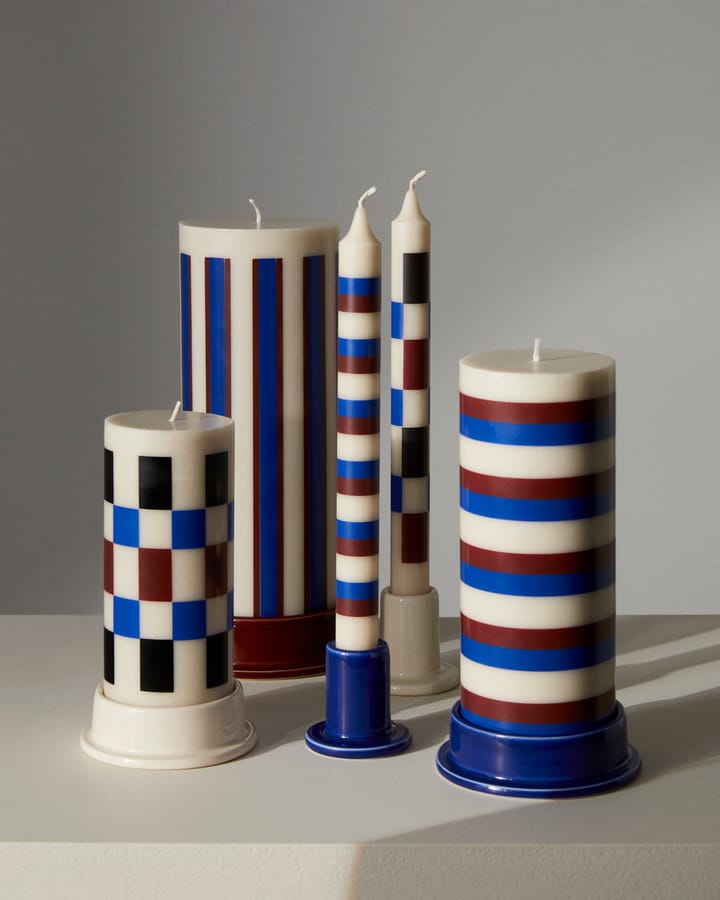 Bougie Pattern stripe, Off white-brown-blue HAY