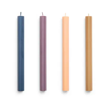 Bougies Hexagon Candle, lot de 4 - Dark - HAY
