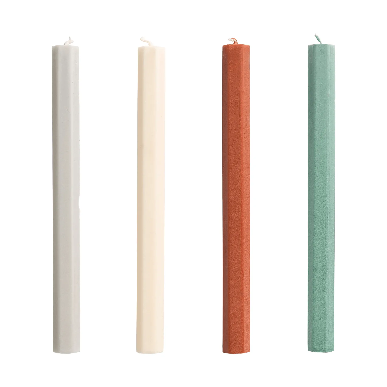 Bougies Hexagon Candle mix lot de 4, Forest HAY