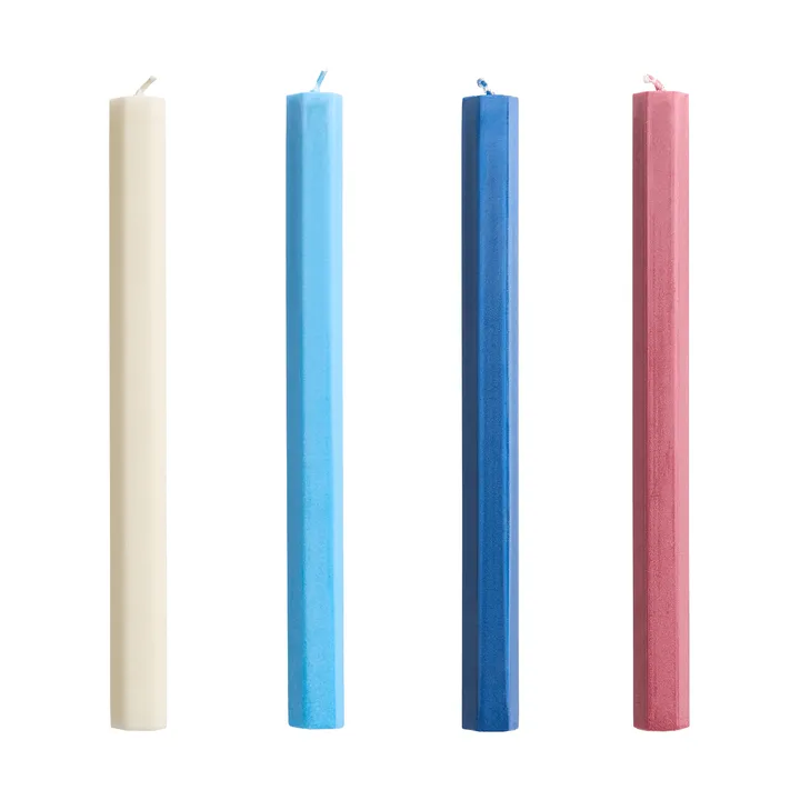 Bougies Hexagon Candle mix lot de 4 - Marine - HAY