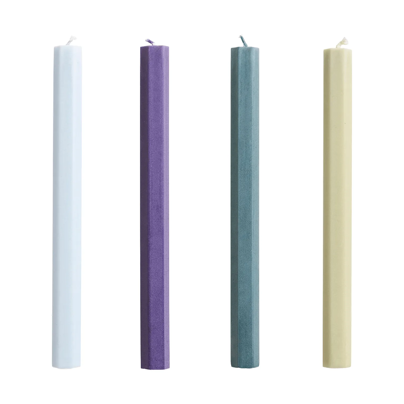Bougies Hexagon Candle mix lot de 4, Meadow HAY