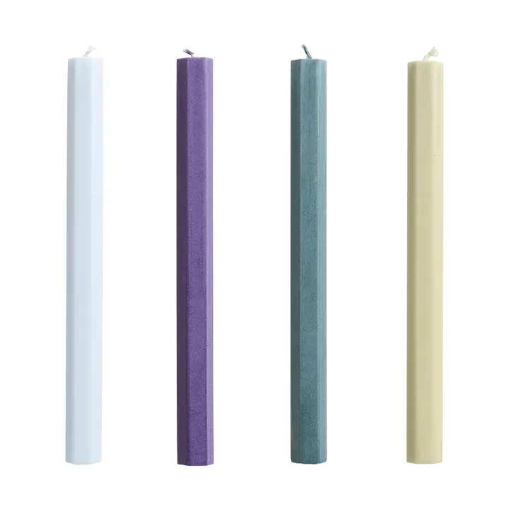 Bougies Hexagon Candle mix lot de 4 - Meadow - HAY