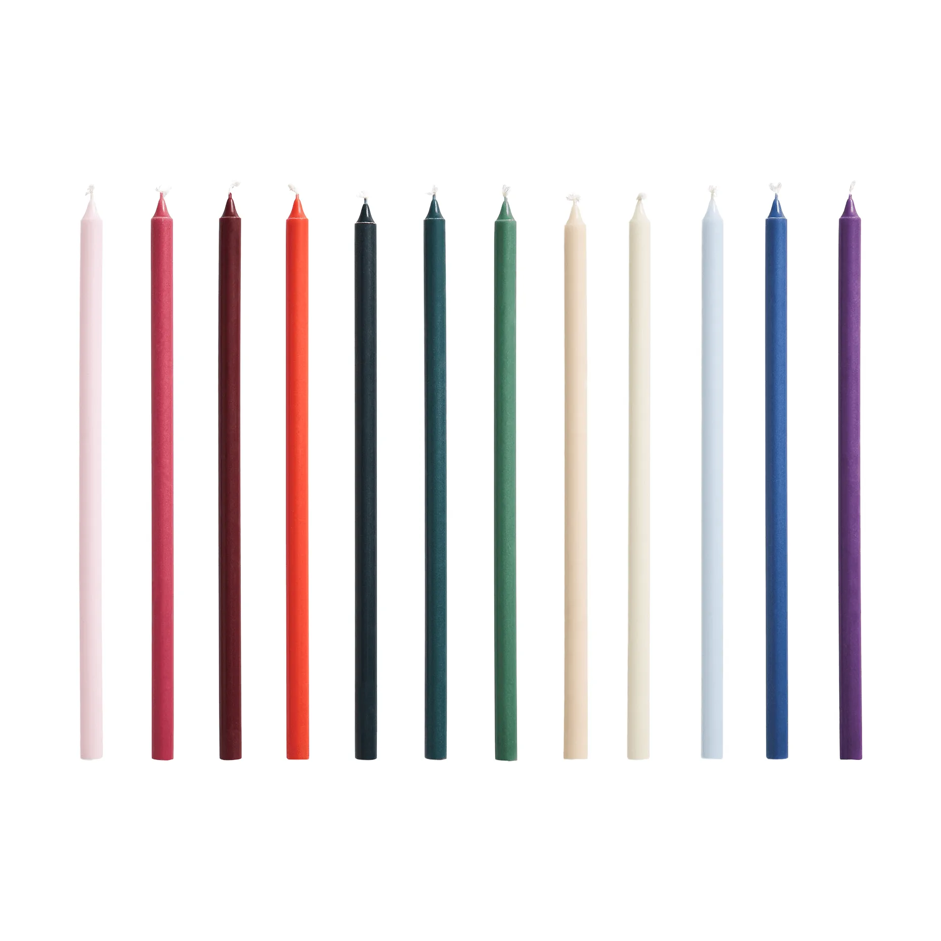 Bougies Slim lot de 12, Multi HAY