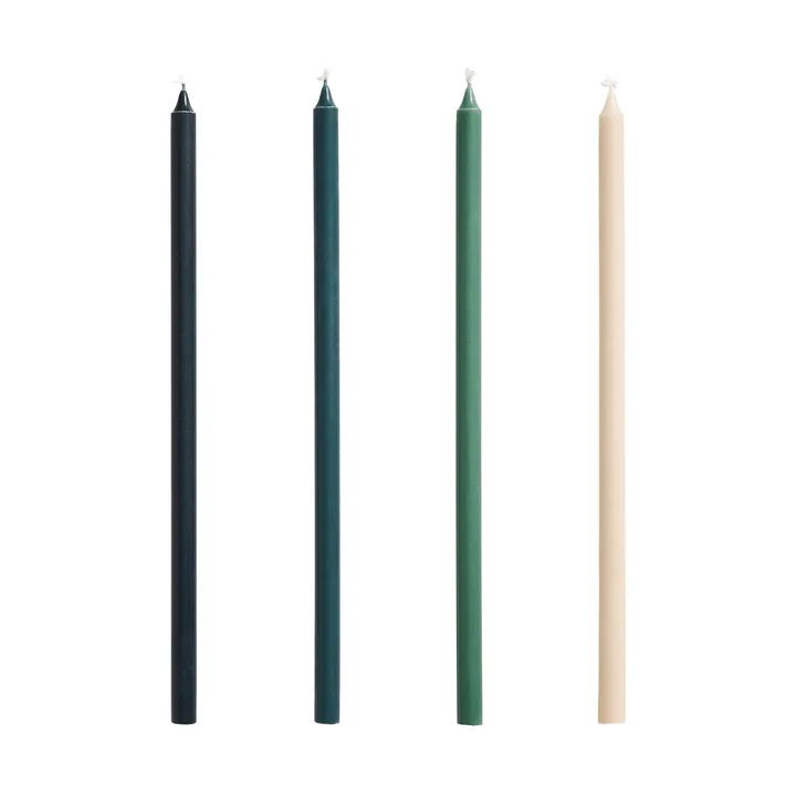 Bougies Slim lot de 4 - Green-dark green - HAY
