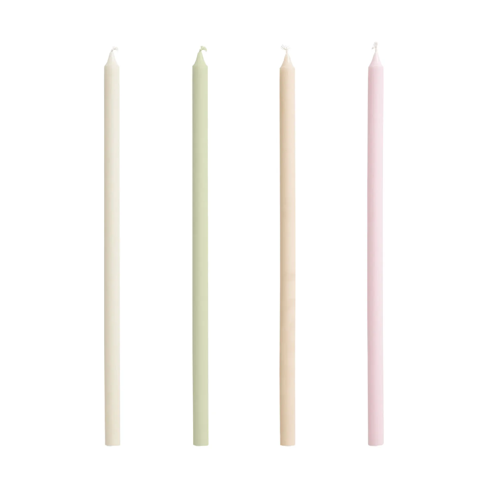 Bougies Slim lot de 4, Pastels HAY