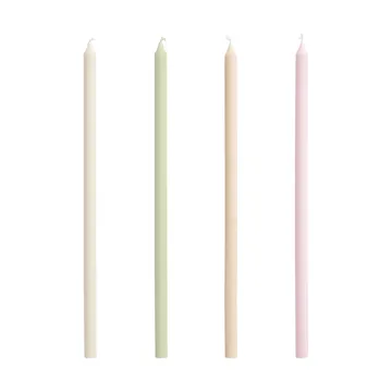 Bougies Slim lot de 4 - Pastels - HAY
