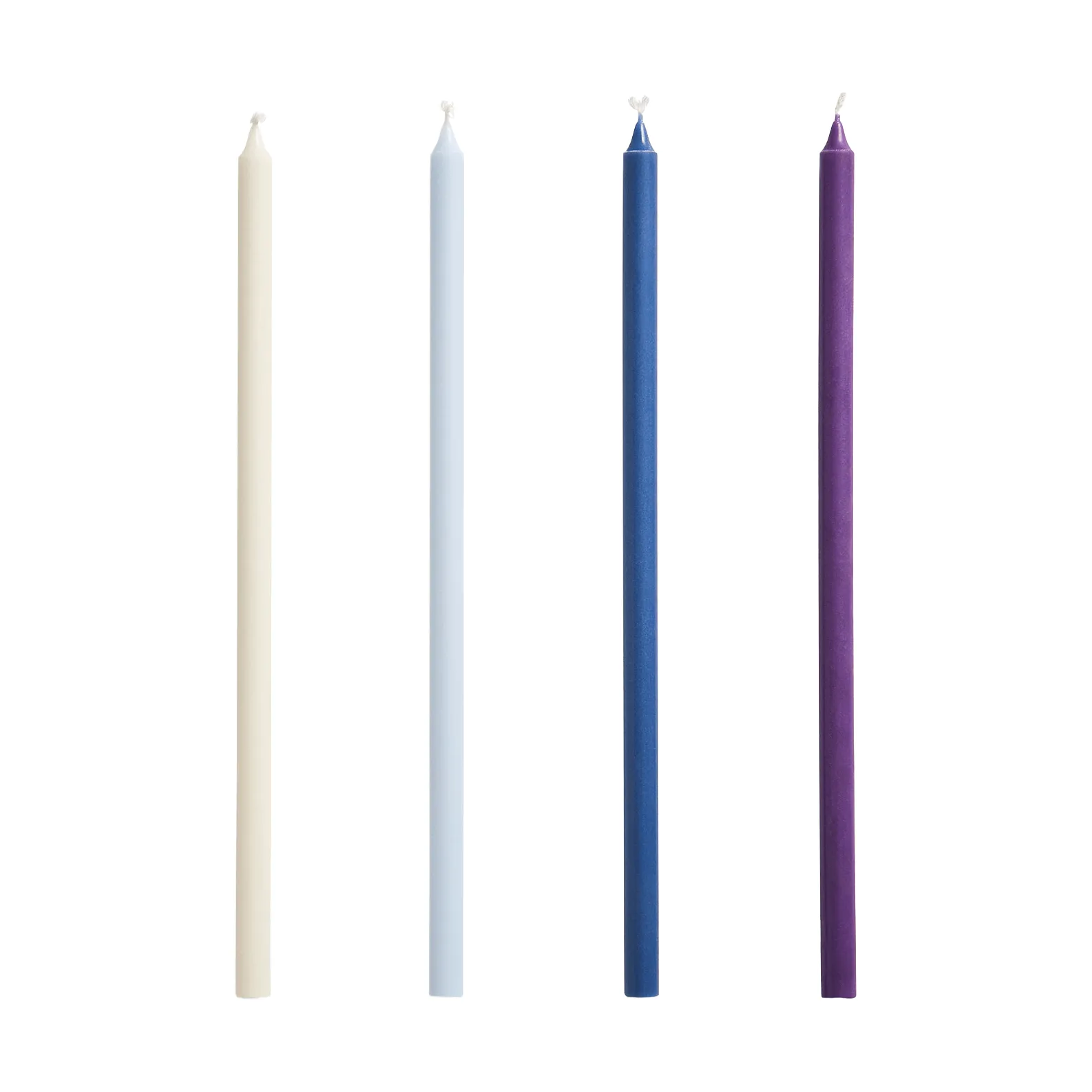 Bougies Slim lot de 4, Purple-blue HAY