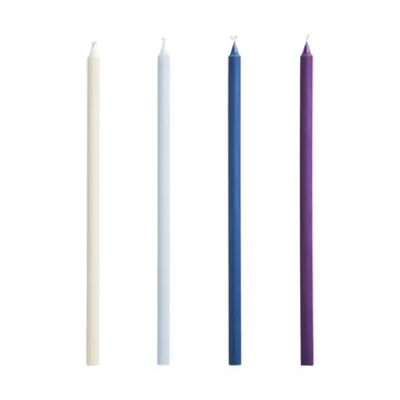 Bougies Slim lot de 4 - Purple-blue - HAY