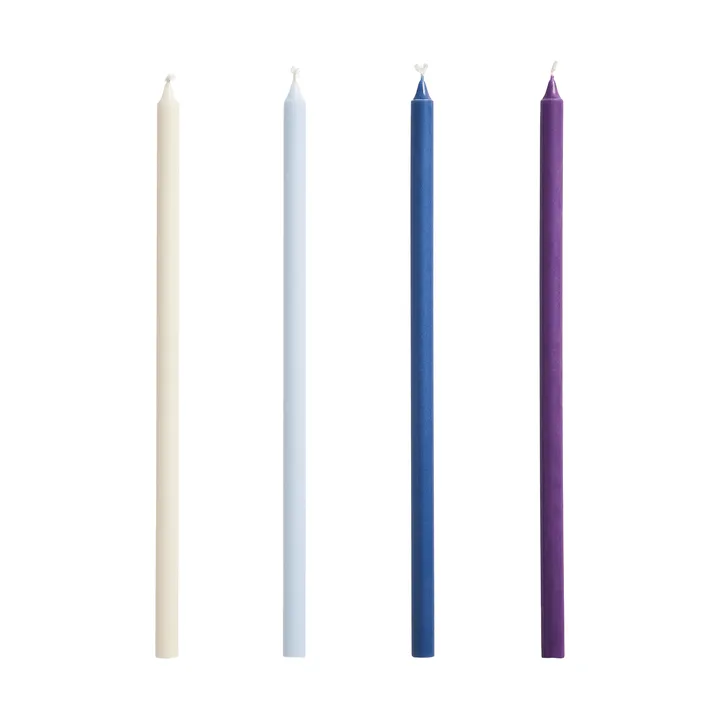Bougies Slim lot de 4 - Purple-blue - HAY