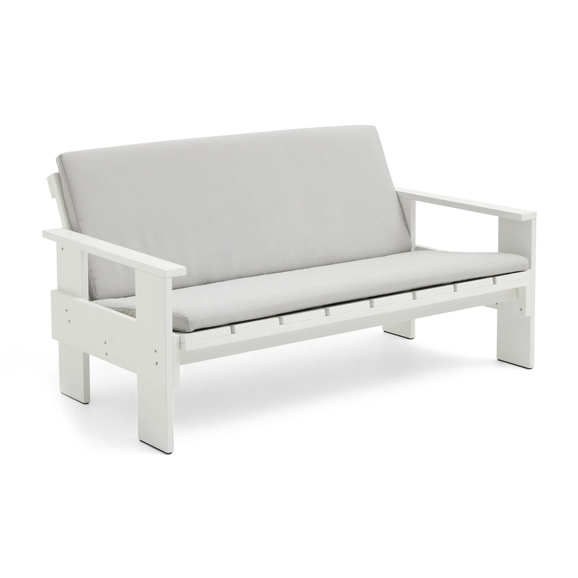 Canapé Crate Lounge en pin laqué, White HAY