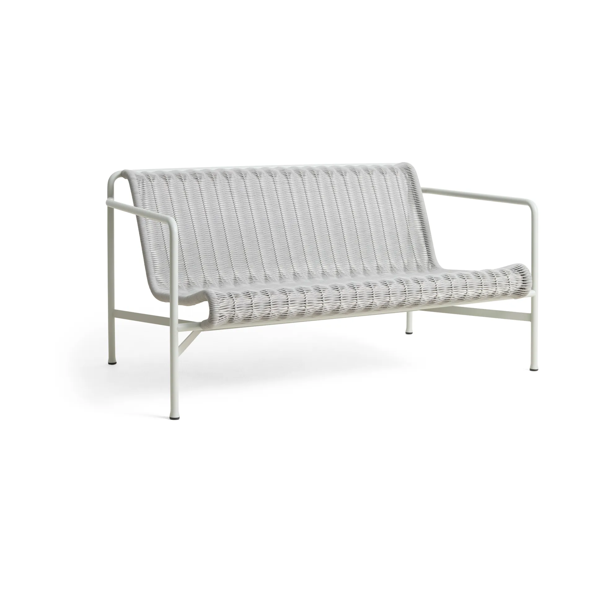 Canapé lounge Palissade Cord, Sky grey HAY