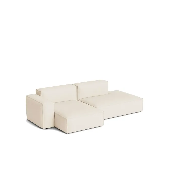 Canapé Mags Soft Low Armrest 2,5 places combinaison 3 - Turf cream, orienté à gauche, housse amovible - HAY