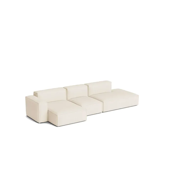 Canapé Mags Soft Low Armrest 2,5 places combinaison 3 - Turf cream, orienté à gauche, housse amovible - HAY