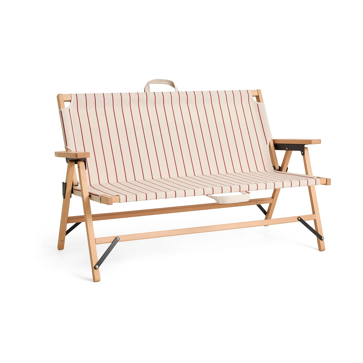 Canapé pliable Outdoor Market, Beige-rouge, 2-places HAY