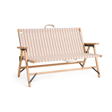 Canapé pliable Outdoor Market - Beige-rouge, 2-places - HAY