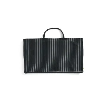 Canapé pliable Outdoor Market - Black-beige, 2-places - HAY