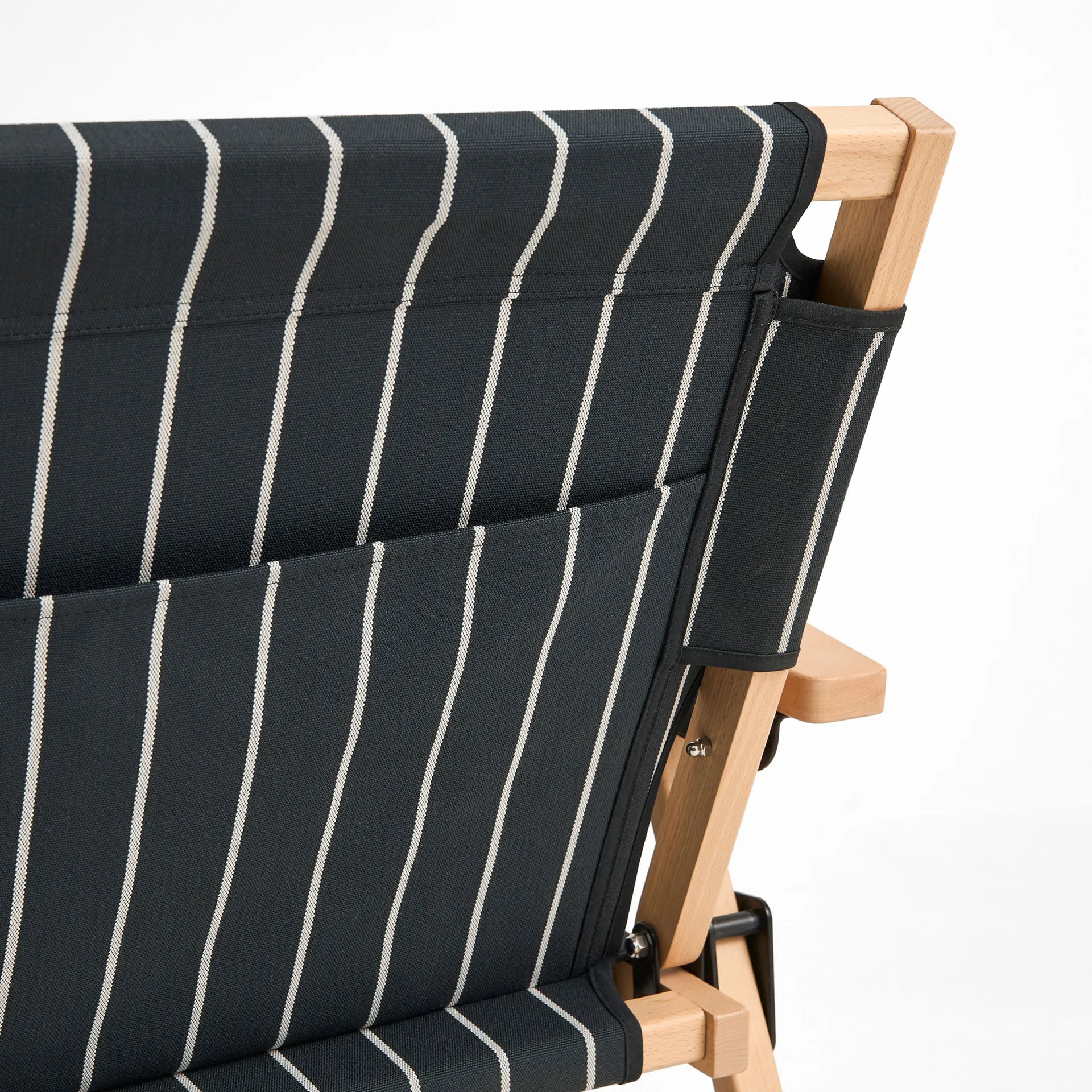 Canapé pliable Outdoor Market, Black-beige, 2-places HAY