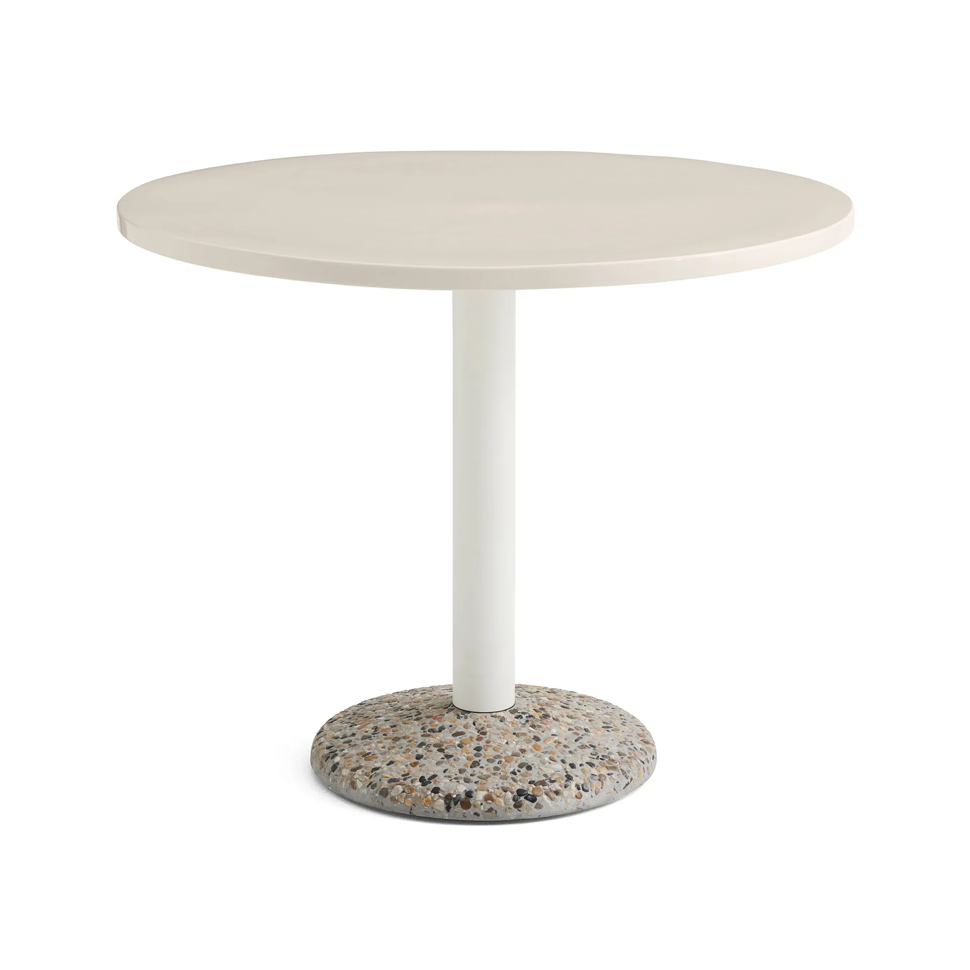 Ceramic Table Ø90 cm, Warm white HAY