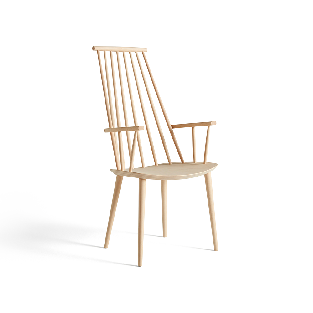 HAY Chaise à accoudoirs J110 Beech | Design Scandinave | Chaises | Beige