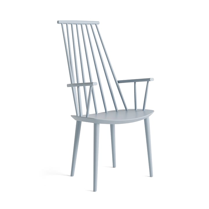 Chaise à accoudoirs J110 - Bouleau Slate blue laqué - HAY