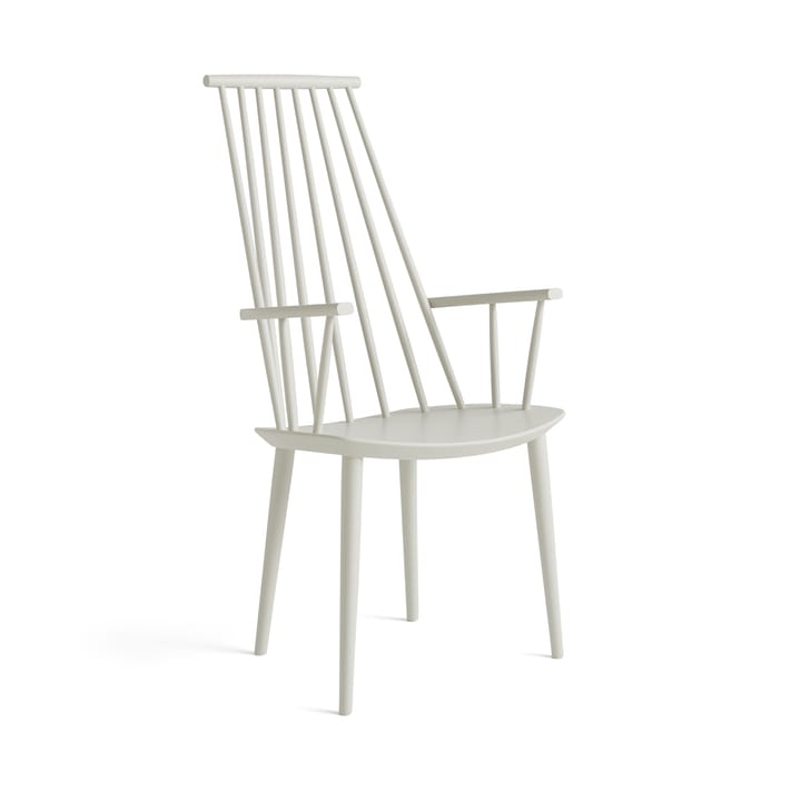 Chaise à accoudoirs J110 - Bouleau Warm grey laqué - HAY