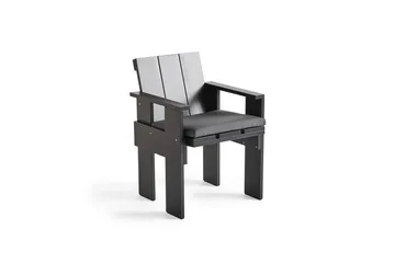 Chaise avec accoudoirs Crate Dining Chair - Black - HAY