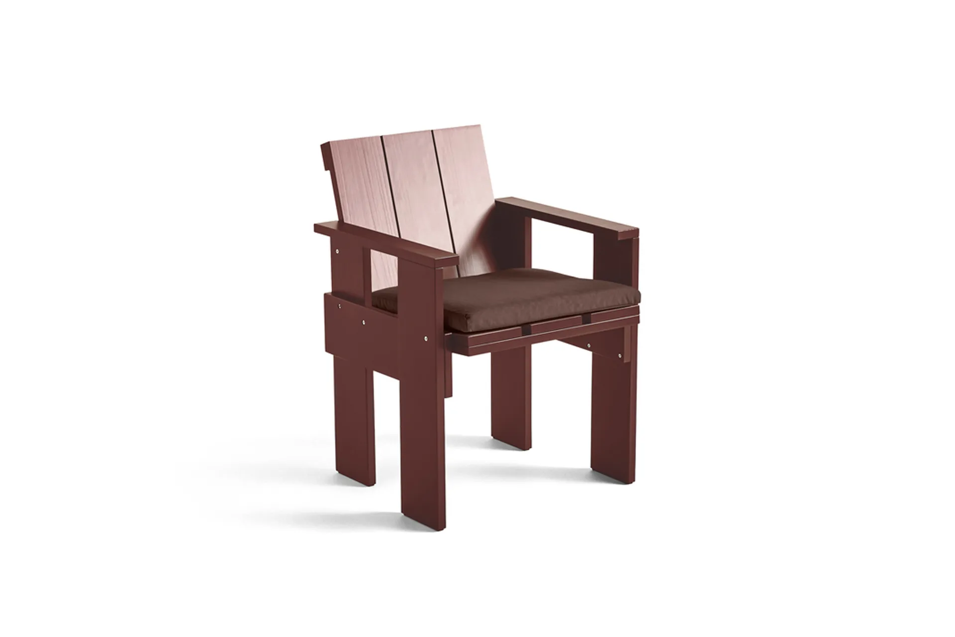 Chaise avec accoudoirs Crate Dining Chair, Iron red HAY